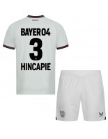 Bayer Leverkusen Piero Hincapie #3 Vieraspaita Lasten 2023-24 Lyhythihainen (+ shortsit)